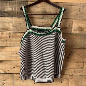 Striped Knit Tank Top